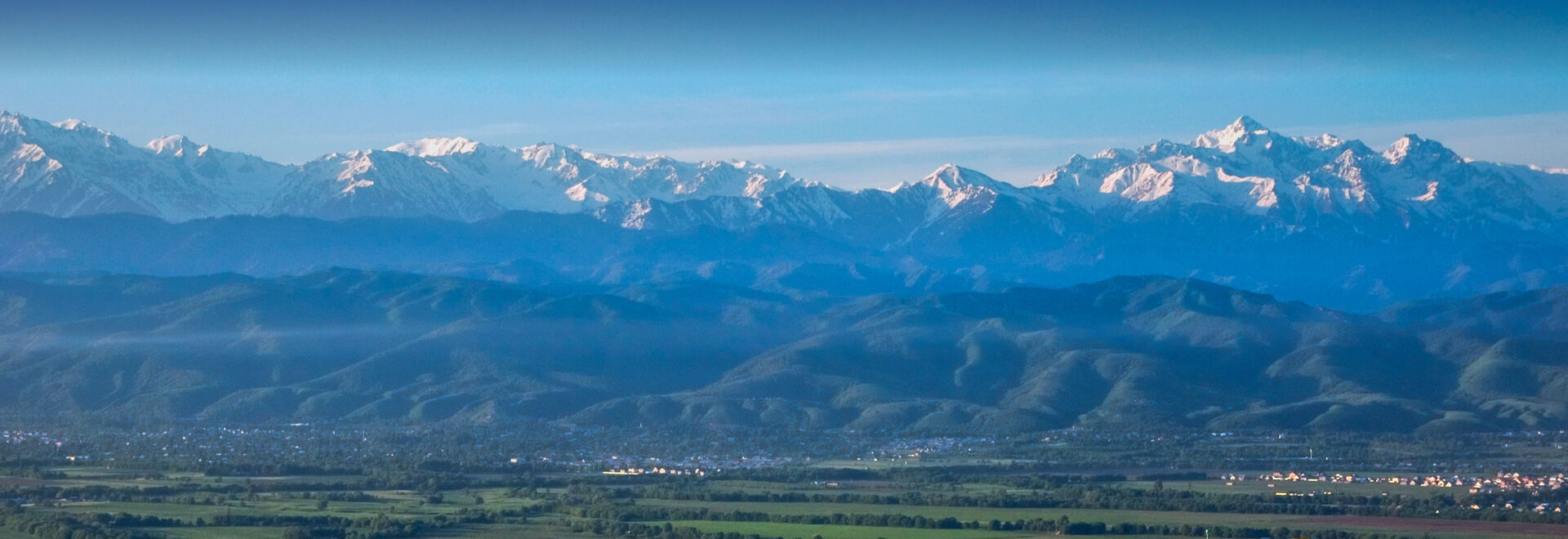 Kazakhstan mountain landscape with lake